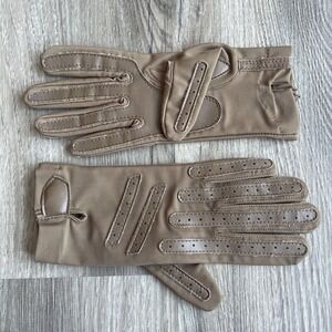 CLASSIC STRETCH Women's Tan One-Size Driving‎ Riding Gloves Old Money